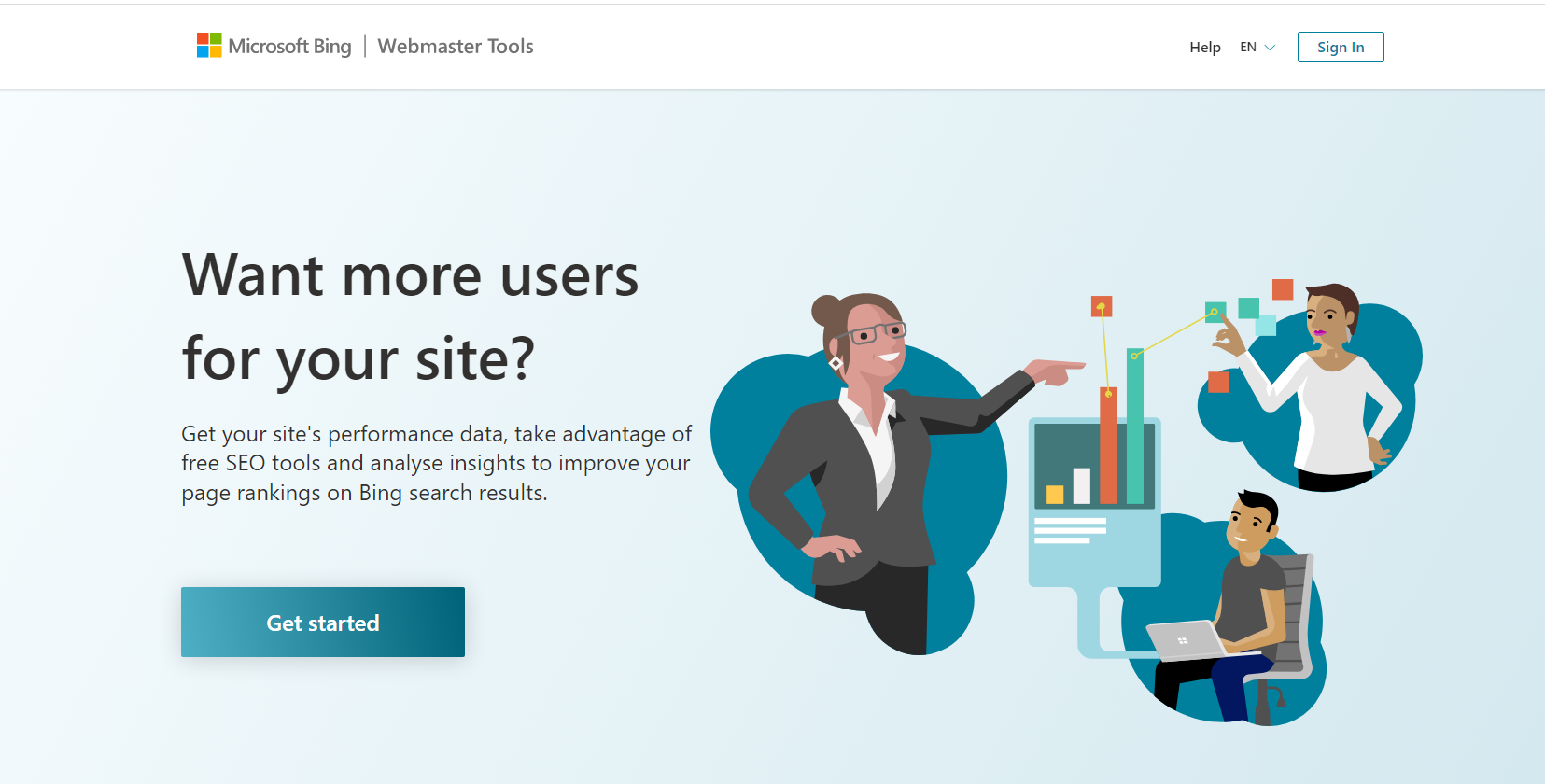 Bing Webmaster Dashboard