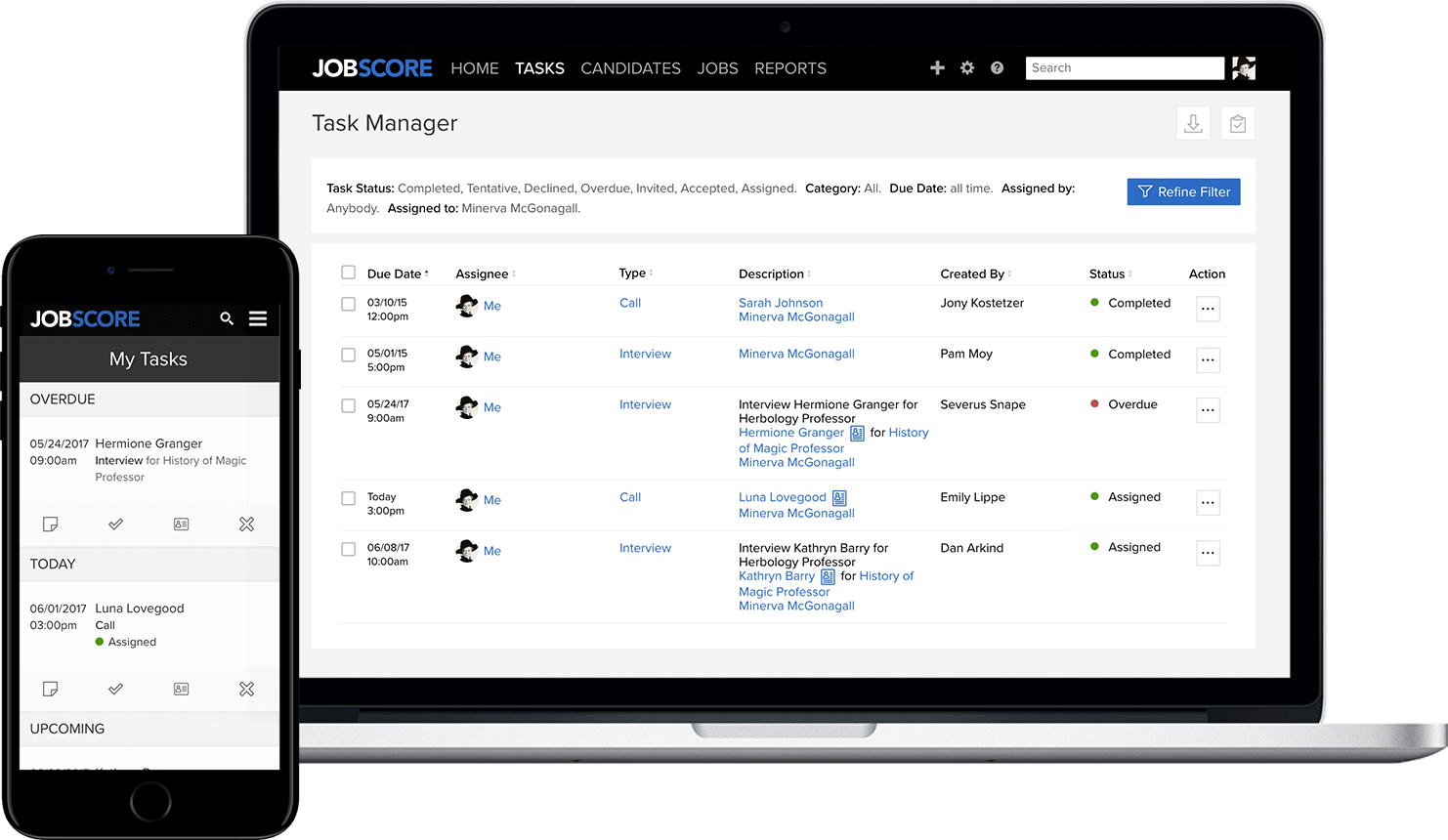 Jobscore Dashboard